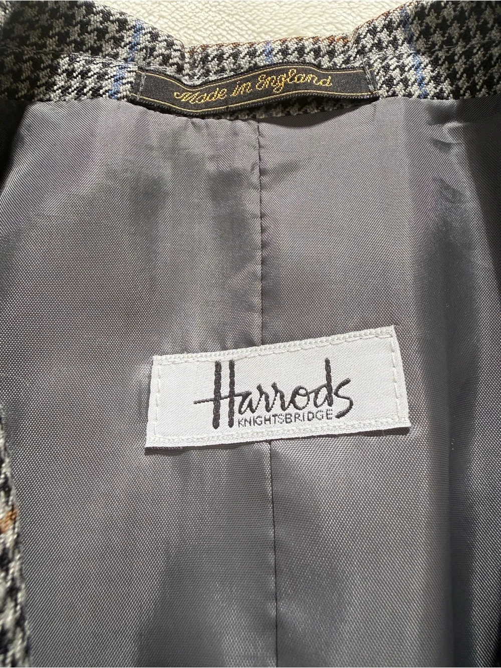 Vintage Harrods Knightsbridge Wool Tweed Blazer Jacket - Kids 12 Women’s XXS-XS